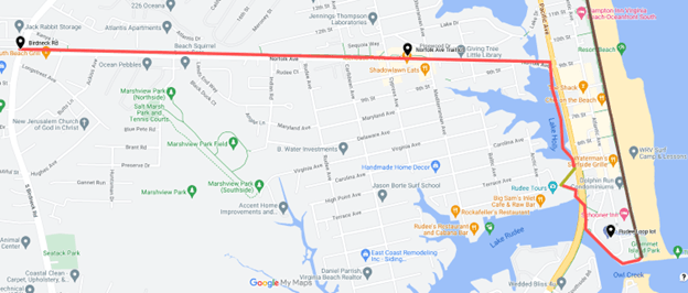 Map of BTO VBOceanfront west