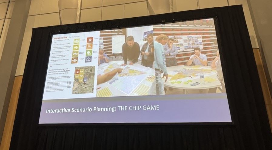 Slideshow screen from an Interactive Scenario Planning session