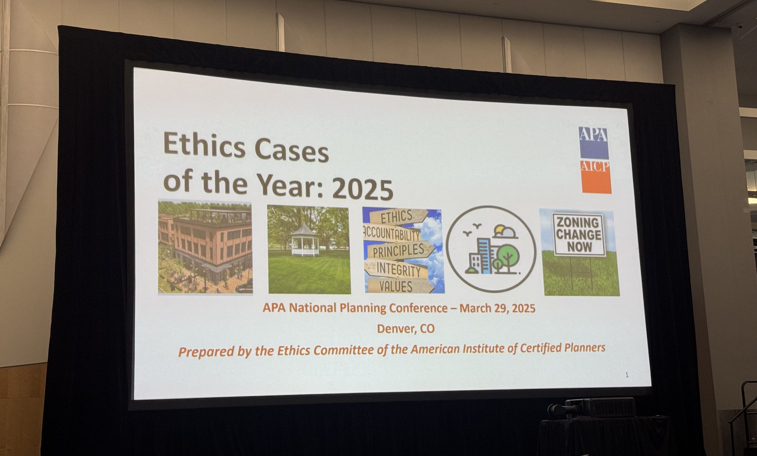 Slideshow screen from an Ethics session