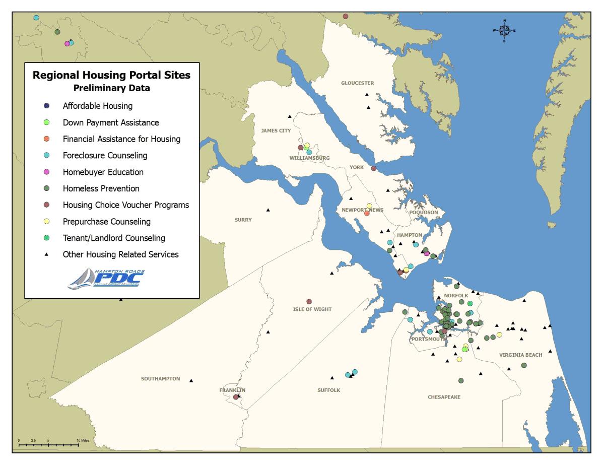 Regional Housing Portal Sites Map